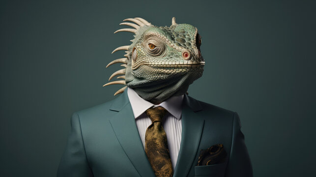 Exotic nature head iguana reptile lizard skin animal portrait wildlife dragon adult