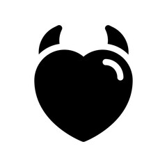 devil glyph icon