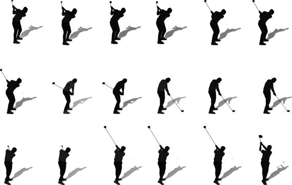 Golf , image sequence for animation.