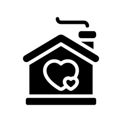 house glyph icon