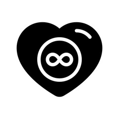 infinite glyph icon