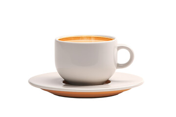 Levitating Mug with Beverage Warmth on Transparent Background, PNG, Generative Ai