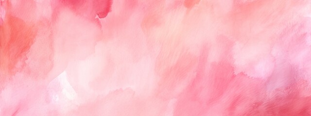 Fototapeta premium Watercolor art background. Old paper. Pink texture for cards, flyers, poster, banner. 