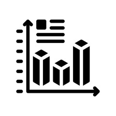 bar graph glyph icon