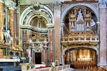 Gesu' Nuovo (New Jesus) is the name of a baroque church in Naples, Campania, Italy.