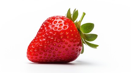 Isolated strawberry.. Generative AI