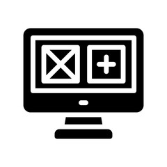 computer glyph icon
