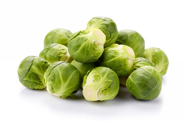 a pile of brussels sprouts