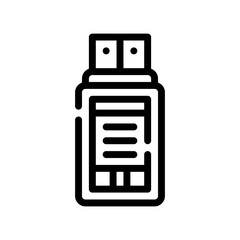 pendrive line icon