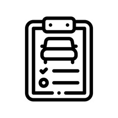 clipboard line icon