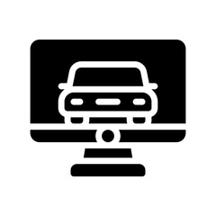 online shop glyph icon