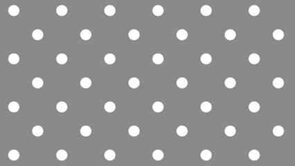Grey seamless pattern with white polka dot	