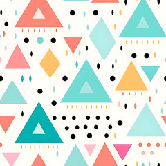 Abstract geometric shape seamless pattern background.
