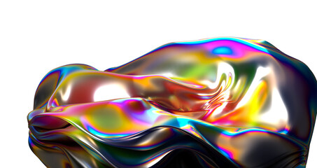 Obraz premium Cosmic Holography: Discover the Boundless Universe of a 3D Holographic Background