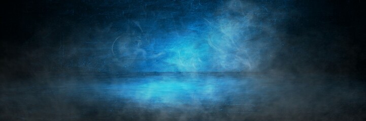 Scenes with fog or smoke, or backgrounds with black and blue gradients
