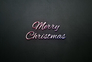 Fototapeta na wymiar Merry Christmas Beautiful Text Design illustration
