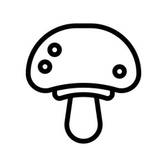 mushroom line icon