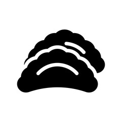 dumpling glyph icon