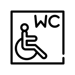 wc line icon