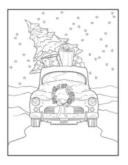 Winter coloring pages 