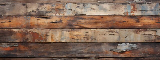 A rustic high-detail scene of aged weathered wood plank