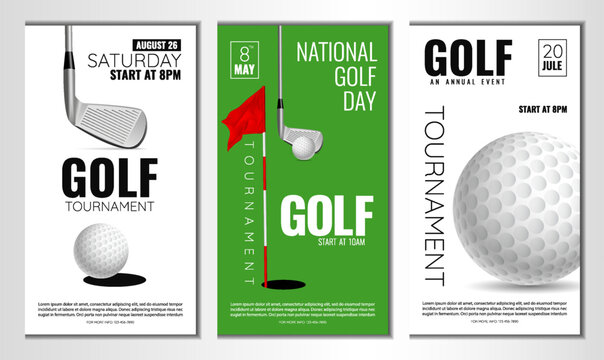 Golf tournament poster