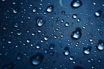 Water drop shape on dark background