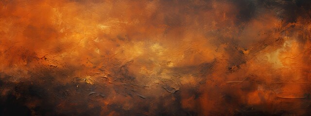 abstract painting background texture with dark orange