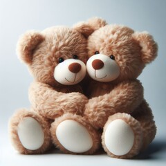 two teddy bears
