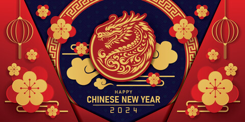 Happy Chinese New Year. 3D Illustrations.
