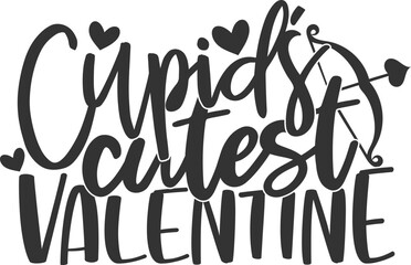 Cupid's Cutest Valentine - Valentine's Day Illustration