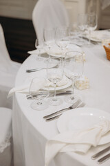 wedding table set