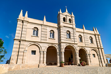 Fototapeta na wymiar Tropea Calabria Italy. Santa Maria dell'Isola Monastery