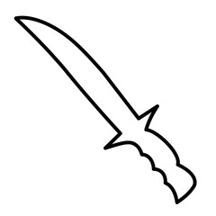 knife outline icon