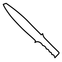 knife outline icon