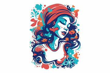 illustration of a girl