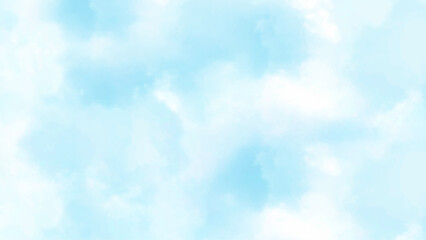 blue sky with beautiful natural white clouds - obrazy, fototapety, plakaty