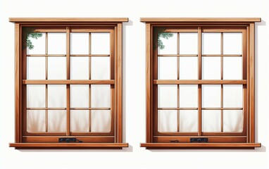 Double-Hung Windows: Traditional Windows.