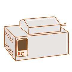 lab electronic appliances_closed waterbath_vector