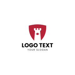Sentinel Guard Tower Logo Design Vector Modern 