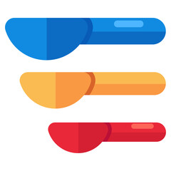 Modern design icon of measuring spoons 