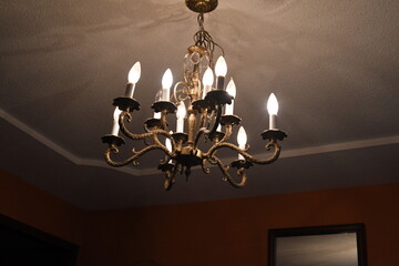Light Bulbs on a Chandelier