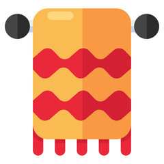 Modern design icon of towel rack 