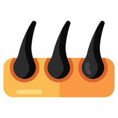 A unique design icon of follicle 