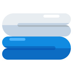 Fototapeta premium Modern design icon of towels 