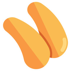 A beautiful design icon of hairpins