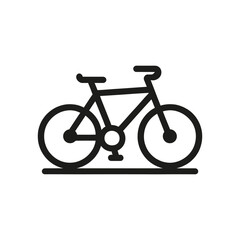 Fototapeta premium Simple bicycle icon isolated. Vector illustration