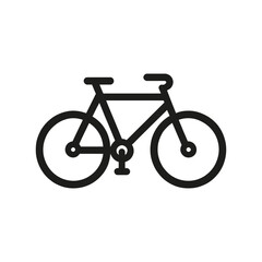 Simple bicycle icon isolated. Vector illustration
