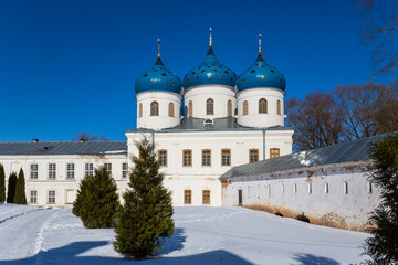 View of Saint George monastery, Novgorod the Great