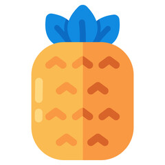 Modern design icon of pineapple